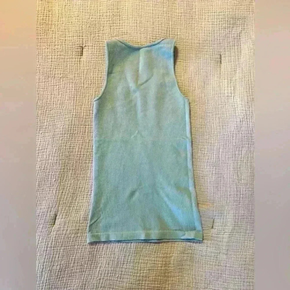 Scoop Stretch Ribbed Shaping Tank Top | Size XS/S | Light Blue Color - Picture 4 of 4
